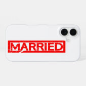 Stempel iPhone 16 Hoesje (Achterkant horizontaal)