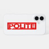 Stempel iPhone 16 Hoesje (Achterkant horizontaal)