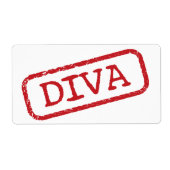 Stempel it "DIVA" Etiket (Voorkant)