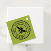 Stempel - JOUW TEKST - BEE 1 - Fan Fun Bedankjes Labels (In situ)
