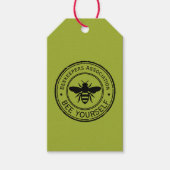 Stempel - JOUW TEKST - BEE 1 - Fan Fun Cadeaulabel (Voorkant)