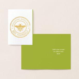 Stempel - JOUW TEKST - BEE 1 - Fan Fun Folie Kaarten