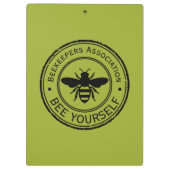 Stempel - JOUW TEKST - BEE 1 - Fan Fun Klembord (Achterkant)