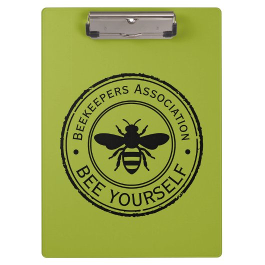 Stempel - JOUW TEKST - BEE 1 - Fan Fun Klembord (Voorkant)