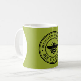 Stempel - JOUW TEKST - BEE 1 - Fan Fun Koffiemok