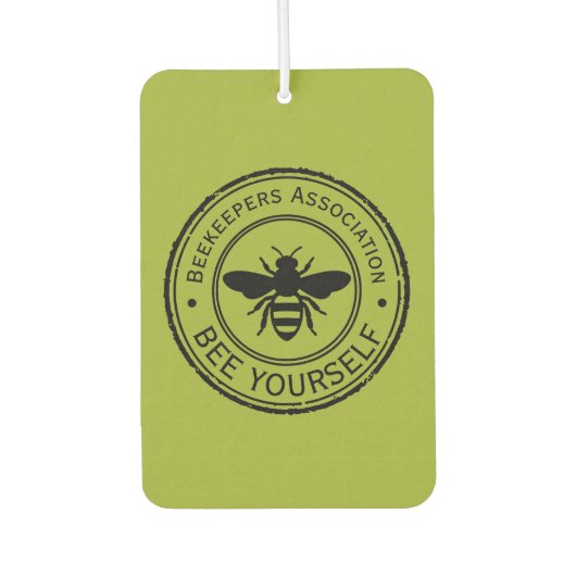 Stempel - JOUW TEKST - BEE 1 - Fan Fun Luchtverfrisser (Voorkant)