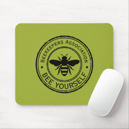 Stempel - JOUW TEKST - BEE 1 - Fan Fun Muismat
