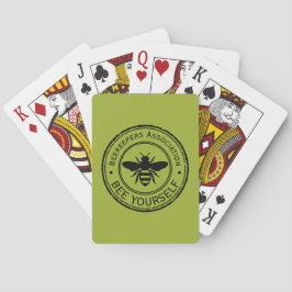 Stempel - JOUW TEKST - BEE 1 - Fan Fun Pokerkaarten