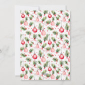 Stempel Kitsch Rendier Geel Kerstmis Feestdagenkaart (Achterkant)