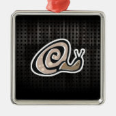 Stempel; Koel Metalen Ornament (Voorkant)