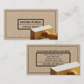 Stempel lijst notaris en bedrijfswagen visitekaartje (Voorkant / Achterkant)