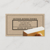 Stempel lijst notaris en bedrijfswagen visitekaartje (Achterkant)