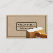 Stempel lijst notaris en bedrijfswagen visitekaartje (Voorkant)