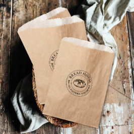 Stempel Logo papieren zakken Bedankzakje