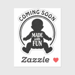 Stempel - MADE WITH FUN - BABY 1 Sticker
