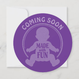 Stempel - MADE WITH FUN - BABY 1a Kaart