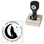 Stempel met eigen familienaam Wolf Moon Return hou (Gestempeld)