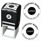 Stempel met logo voor papier (bedrijfsnaamzegel)