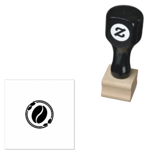 Stempel met stoomkoffiekop Silhouet