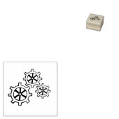 stempel met tandwielen (Gestempeld)