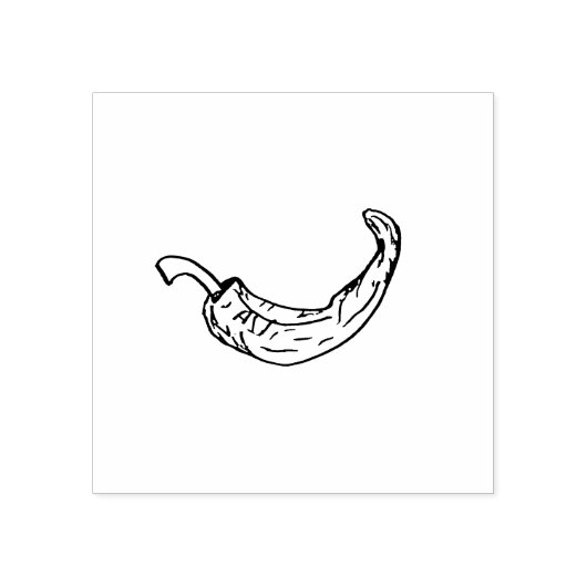 Stempel met Tekening Jalapeno Pepper (Afrduk)