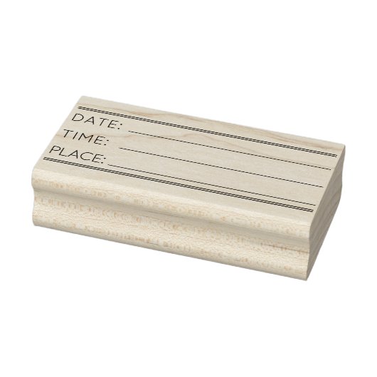 STEMPEL MET TIJD DATUM PLAATS VOOR ZELF-INKEN (Stempel)