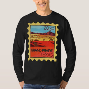 Stempel met woestijnlandschap Grand Prairie T-shirt