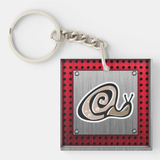 Stempel; Metaalblik Sleutelhanger (Voorkant)