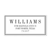 Stempel modern blok-retouradres (Design)