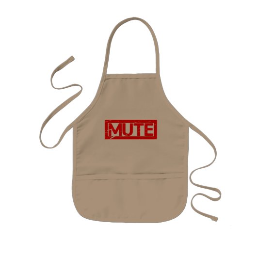 Stempel Mute Kinder Schort (Voorkant)