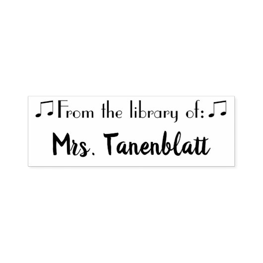 Stempel muziekbibliotheek (Design)