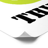 Stempel Obesitas Denk Deel (MyPlate) Poster (Hoek)