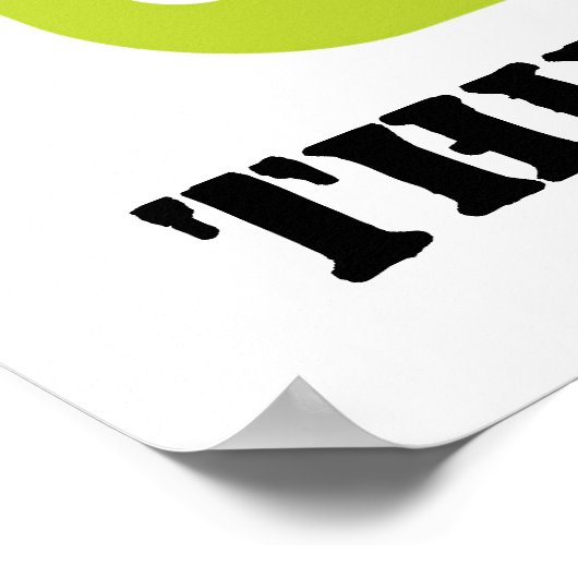 Stempel Obesitas Denk Deel (MyPlate) Poster (Hoek)