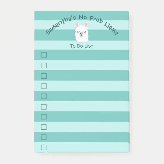 Stempel om een lijst te maken met luidop post-it® notes (Voorkant)