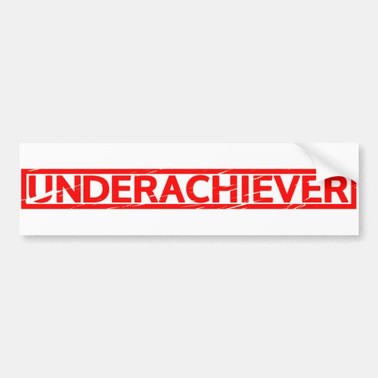 Stempel onderuitvoerder bumpersticker (Voorkant)