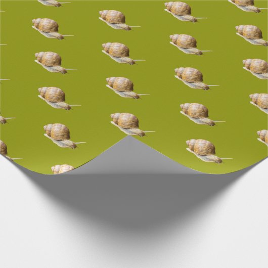 Stempel op groen omslagpapier cadeaupapier (Hoek)