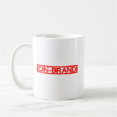 Stempel op merk koffiemok (Links)
