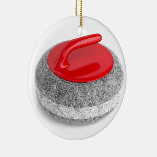 Stempel op wit keramisch ornament (Rechts)