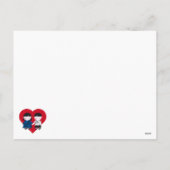 Stempel paar feestdagenkaart (Achterkant)