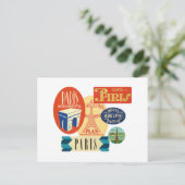 Stempel Parijs Briefkaart (Staand voorkant)