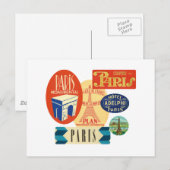 Stempel Parijs Briefkaart (Voorkant / Achterkant)