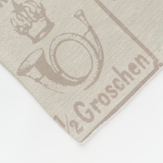  Stempel Pattern Vleece Fleece Deken (Hoek)