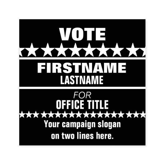 Stempel politieke campagne (Afrduk)