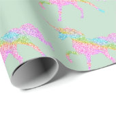 Stempel regenbooglitter Unicorn Wrapppapier Cadeaupapier (Rol Hoek)