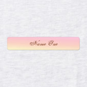 Stempel regenboogstrijk op label (Design 1)