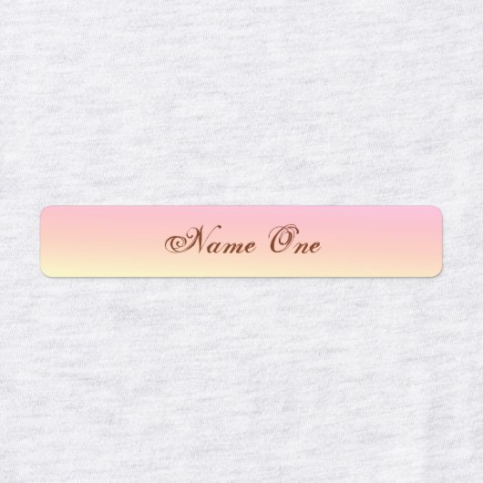 Stempel regenboogstrijk op label (Design 1)