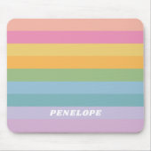 Stempel regenboogstripes op maat muismat (Voorkant)