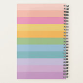 Stempel regenboogstripes op maat planner (Achterkant)