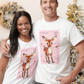 Stempel Rendier Matching Adults Christmas T-shirt