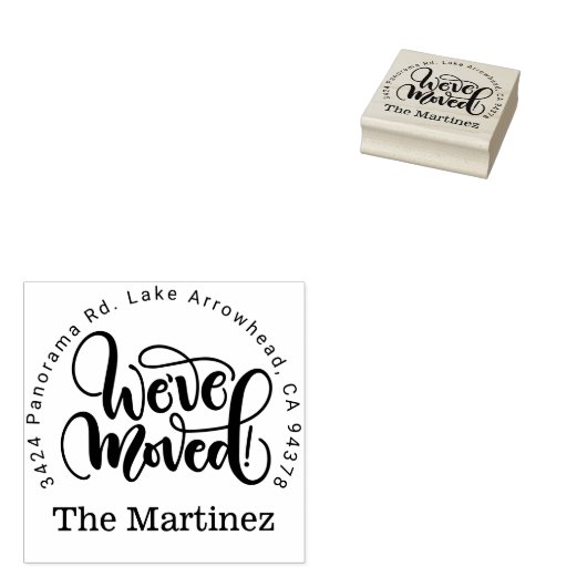 Stempel retouradres We hebben verplaatst, nieuw ad (Gestempeld)